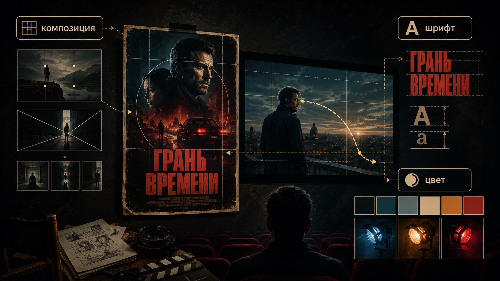 Композиция, шрифт, цвет